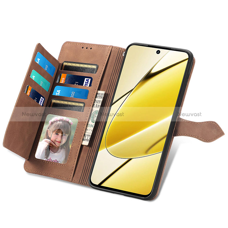 Leather Case Stands Flip Cover Holder S06D for Realme V50 5G