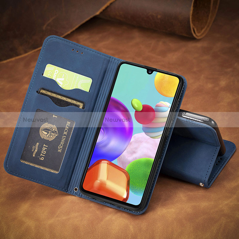 Leather Case Stands Flip Cover Holder S06D for Samsung Galaxy A41