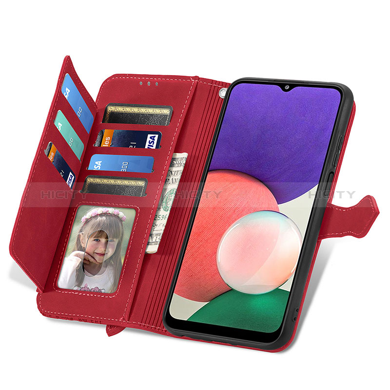 Leather Case Stands Flip Cover Holder S06D for Samsung Galaxy F42 5G