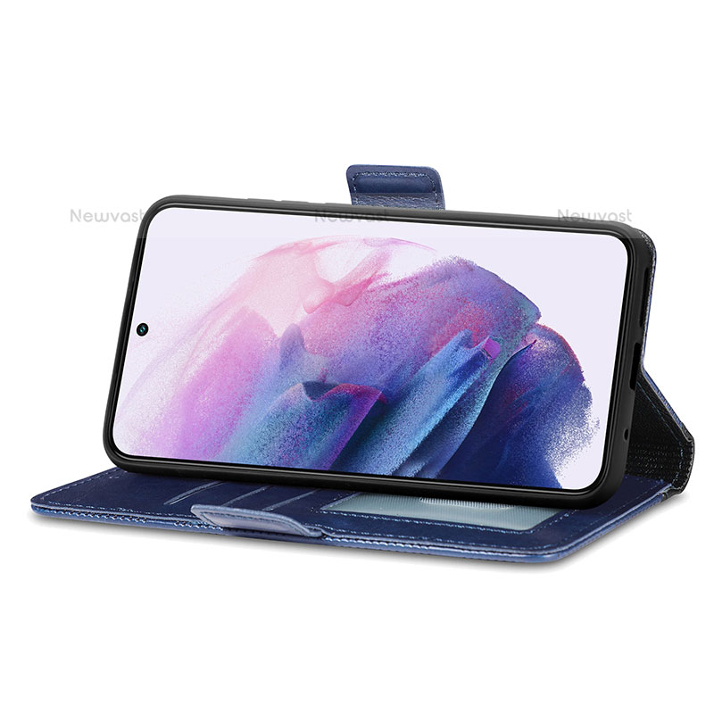 Leather Case Stands Flip Cover Holder S06D for Samsung Galaxy S21 5G