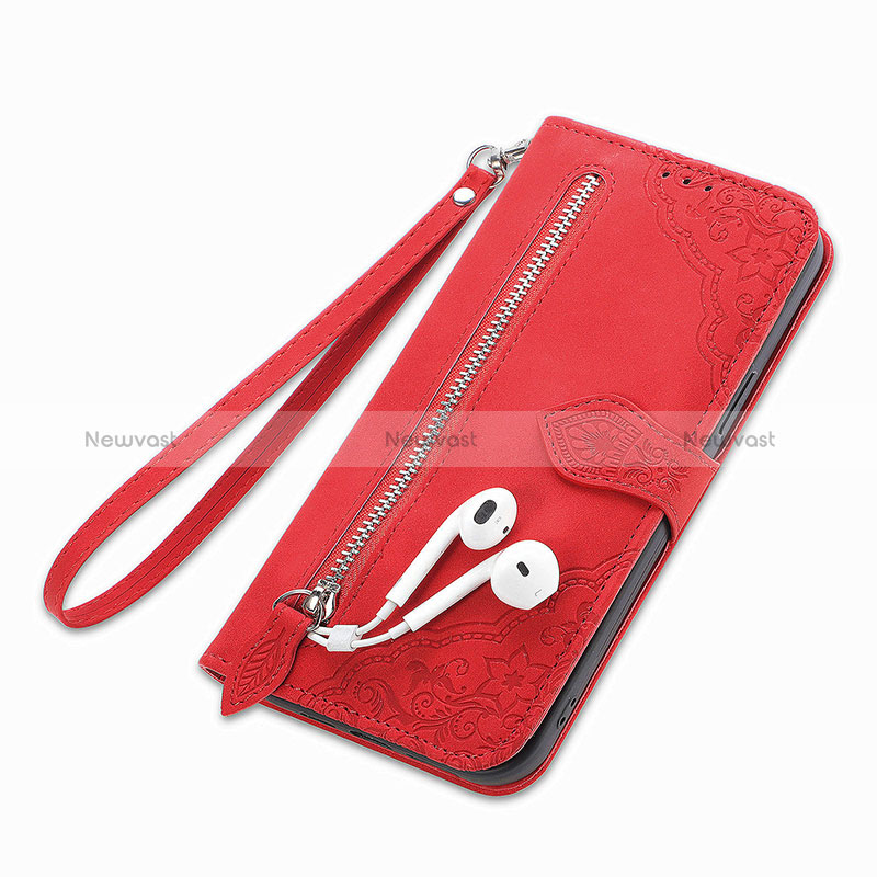 Leather Case Stands Flip Cover Holder S06D for Sony Xperia 5 IV