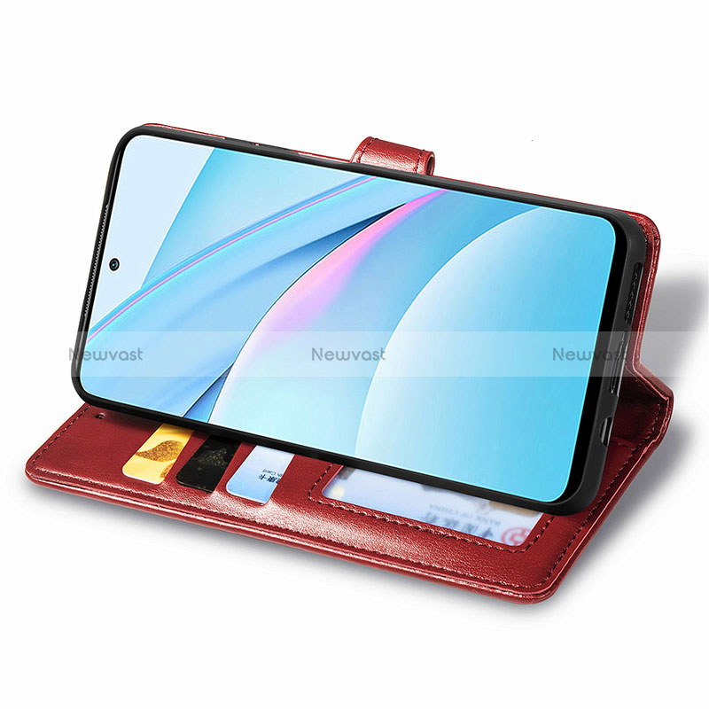 Leather Case Stands Flip Cover Holder S06D for Xiaomi Mi 10i 5G