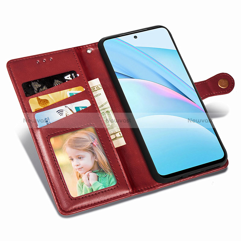 Leather Case Stands Flip Cover Holder S06D for Xiaomi Mi 10i 5G