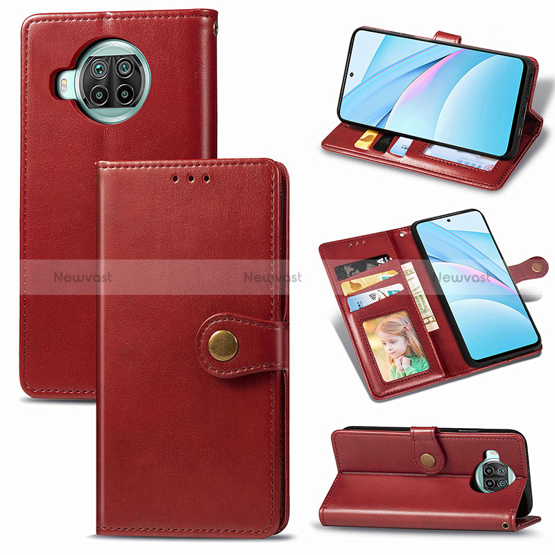 Leather Case Stands Flip Cover Holder S06D for Xiaomi Mi 10i 5G