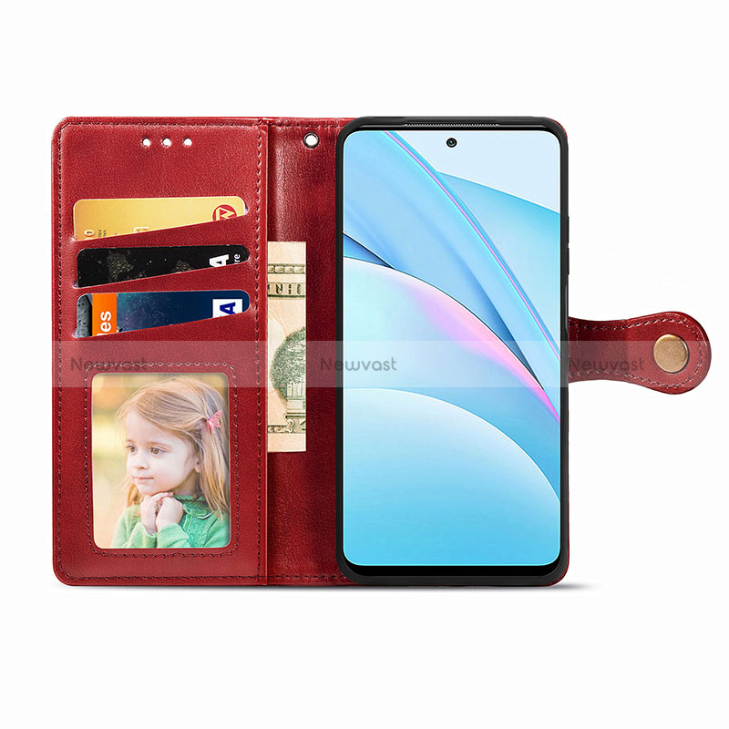 Leather Case Stands Flip Cover Holder S06D for Xiaomi Mi 10i 5G