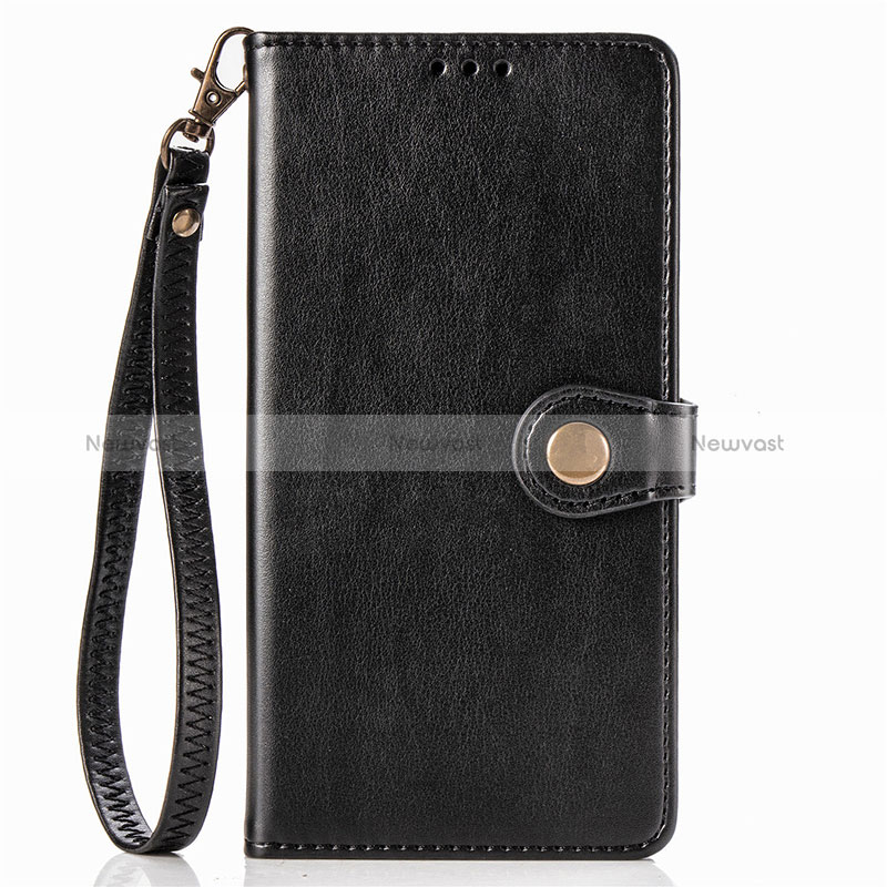 Leather Case Stands Flip Cover Holder S06D for Xiaomi Mi 10i 5G Black