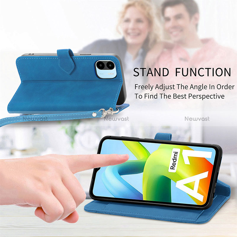 Leather Case Stands Flip Cover Holder S06D for Xiaomi Poco C51