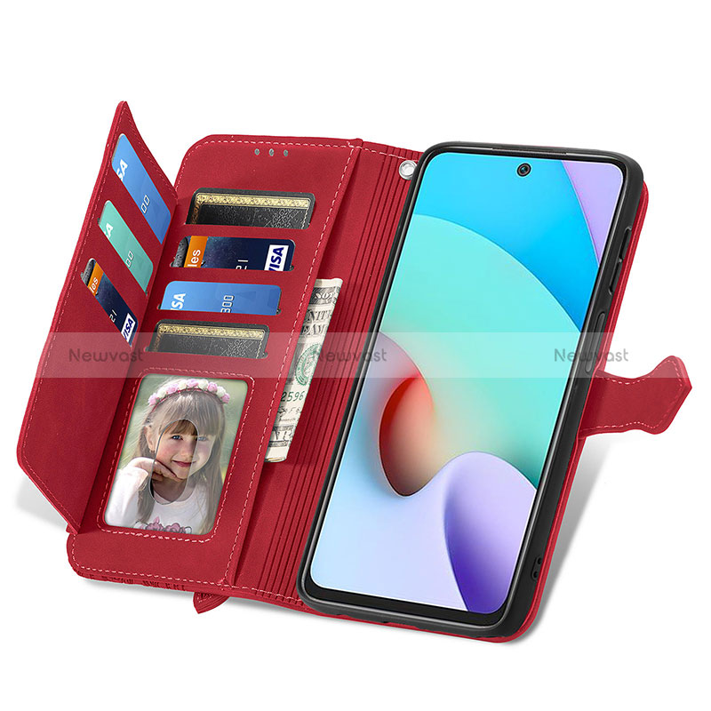 Leather Case Stands Flip Cover Holder S06D for Xiaomi Poco M4 Pro 5G