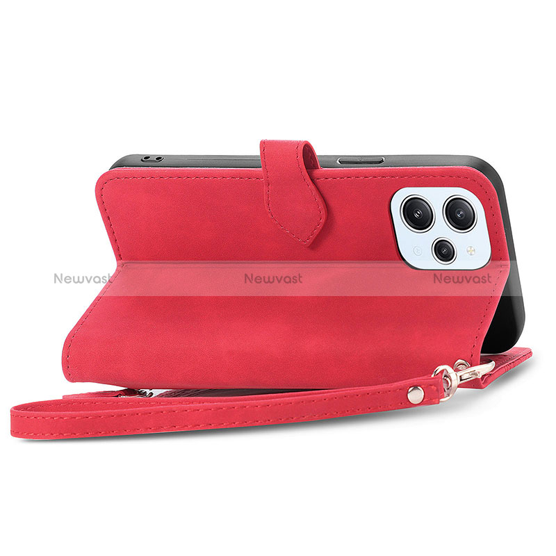 Leather Case Stands Flip Cover Holder S06D for Xiaomi Redmi 12 4G