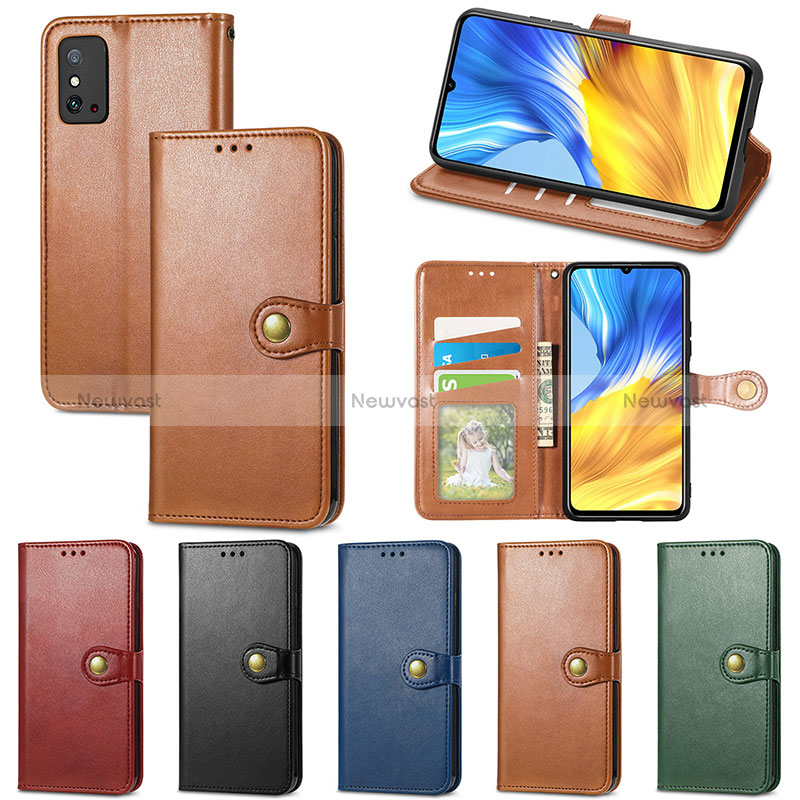 Leather Case Stands Flip Cover Holder S07D for Huawei Honor X10 Max 5G