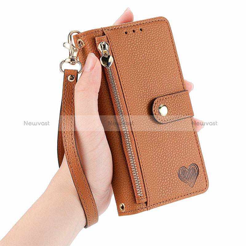 Leather Case Stands Flip Cover Holder S07D for Realme C30