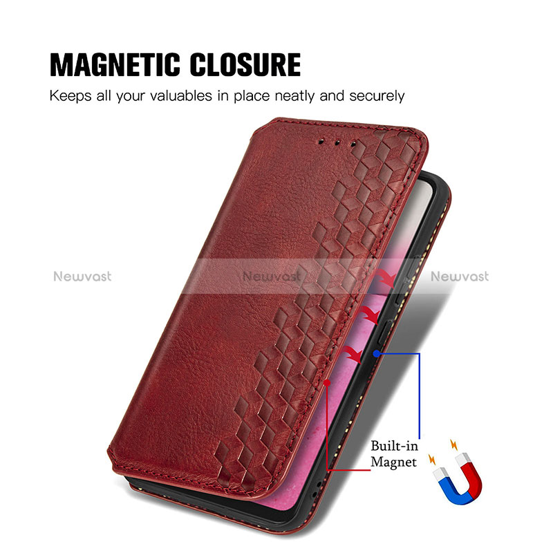 Leather Case Stands Flip Cover Holder S07D for Samsung Galaxy A33 5G