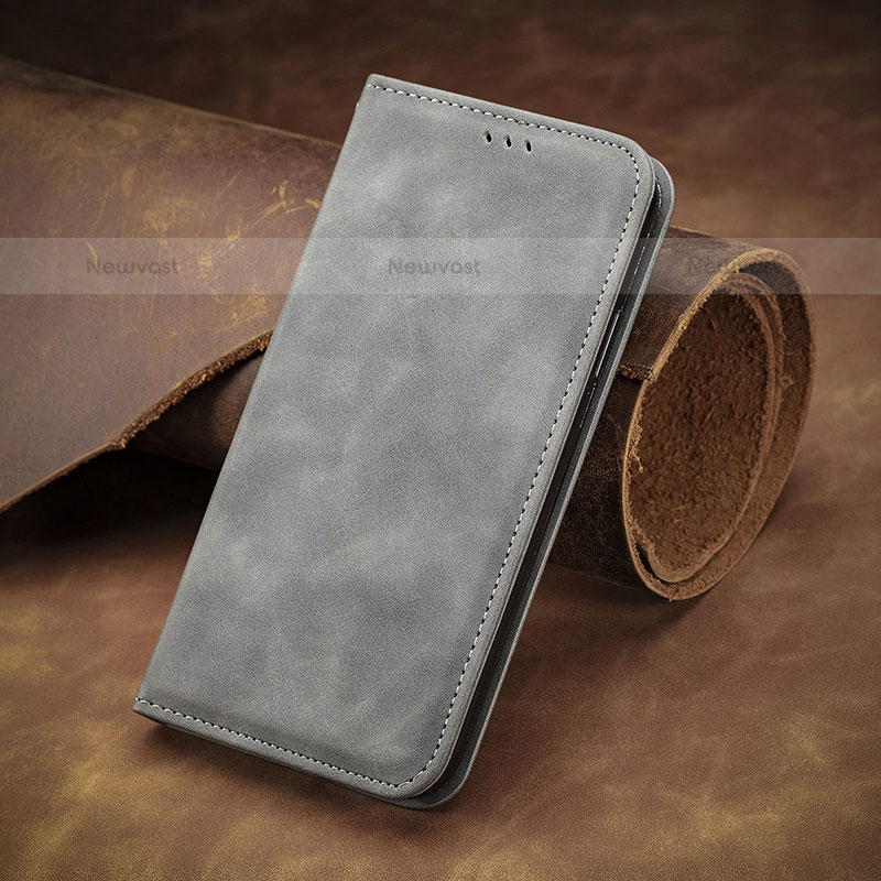 Leather Case Stands Flip Cover Holder S07D for Samsung Galaxy S21 Plus 5G