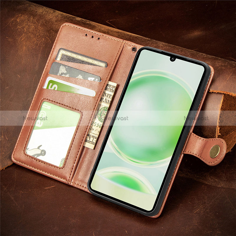 Leather Case Stands Flip Cover Holder S07D for Sharp Aquos Sense8