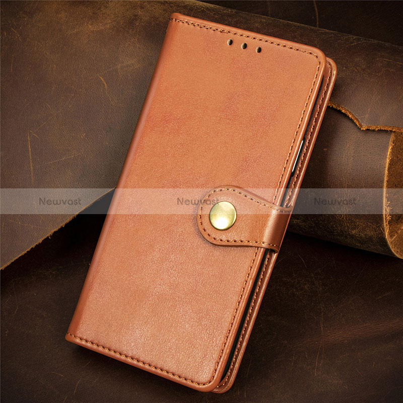 Leather Case Stands Flip Cover Holder S07D for Xiaomi Redmi Note 10 5G