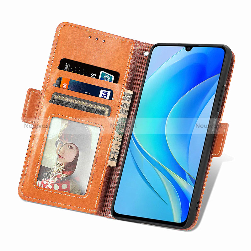 Leather Case Stands Flip Cover Holder S08D for Huawei Enjoy 50