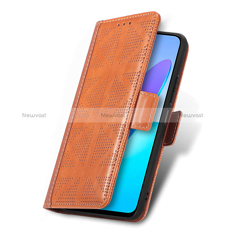 Leather Case Stands Flip Cover Holder S08D for Huawei Honor X6