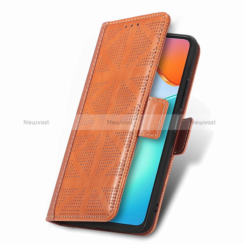 Leather Case Stands Flip Cover Holder S08D for Huawei Honor X7