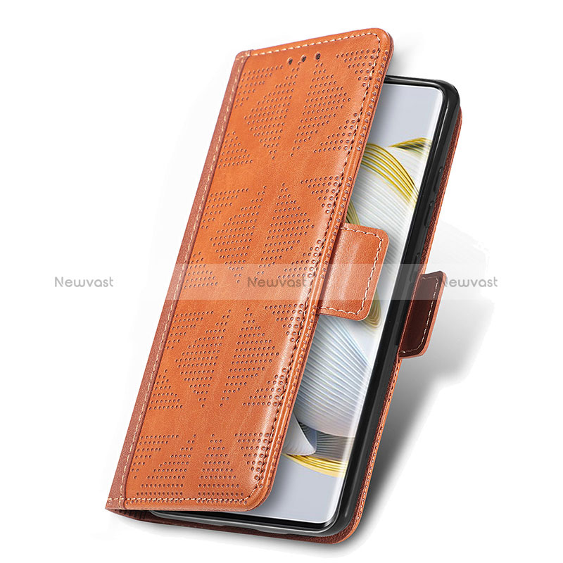 Leather Case Stands Flip Cover Holder S08D for Huawei Nova 10