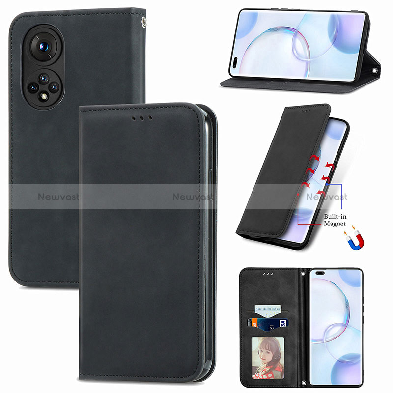 Leather Case Stands Flip Cover Holder S08D for Huawei Nova 9 Pro