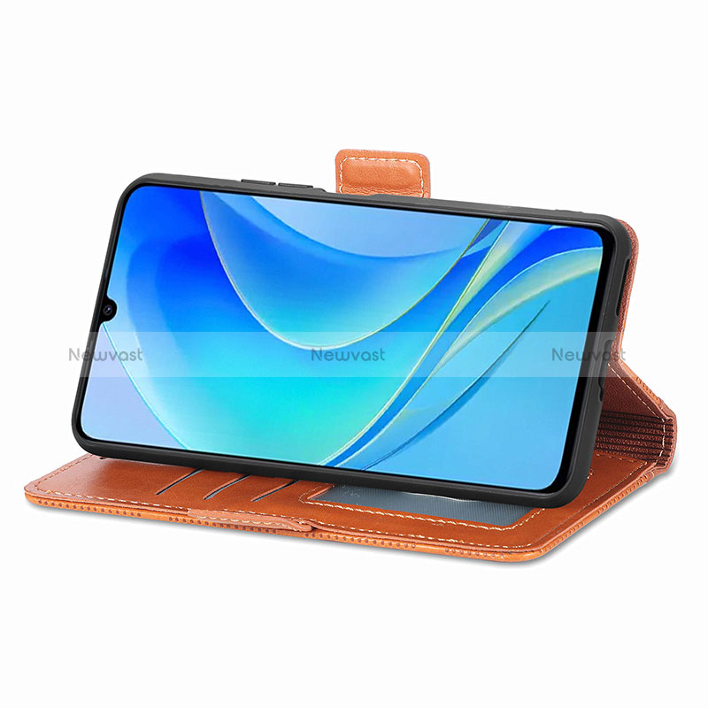 Leather Case Stands Flip Cover Holder S08D for Huawei Nova Y70