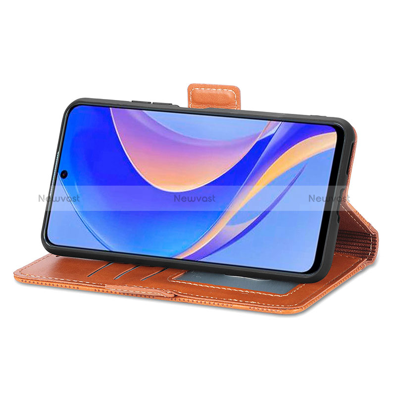 Leather Case Stands Flip Cover Holder S08D for Huawei Nova Y90