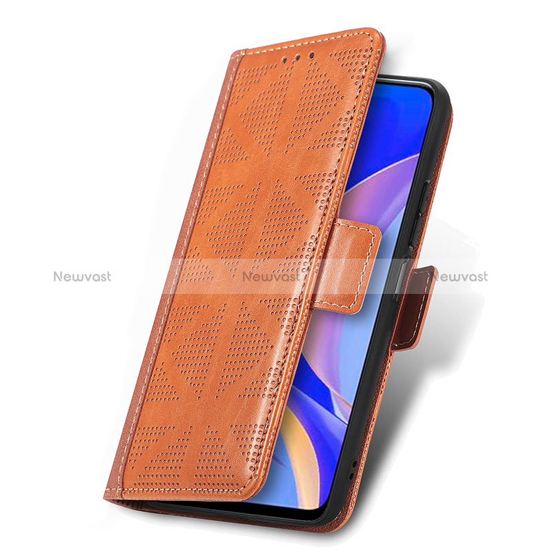 Leather Case Stands Flip Cover Holder S08D for Huawei Nova Y90