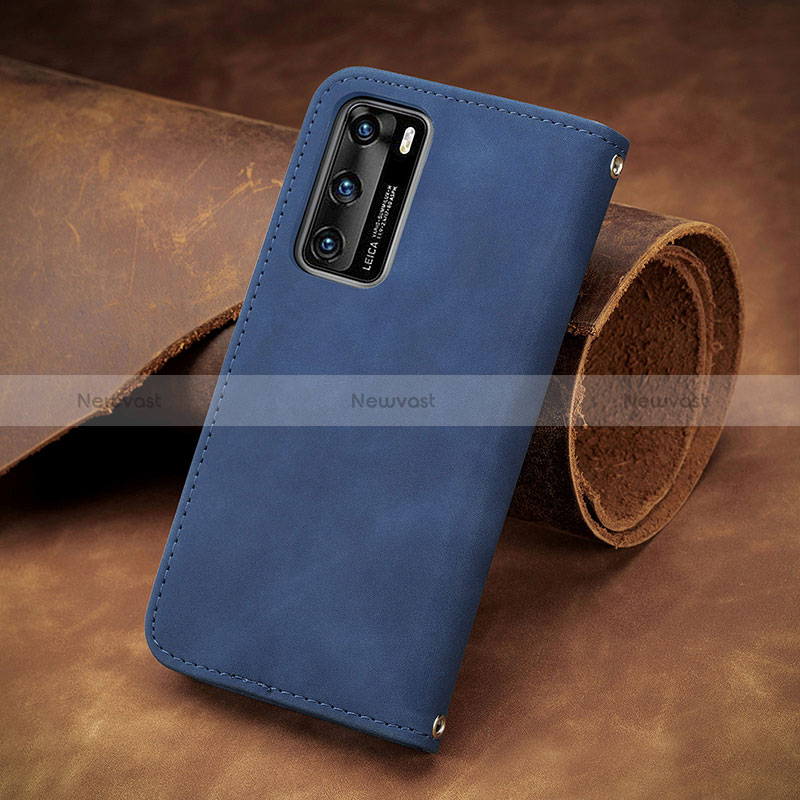 Leather Case Stands Flip Cover Holder S08D for Huawei P40