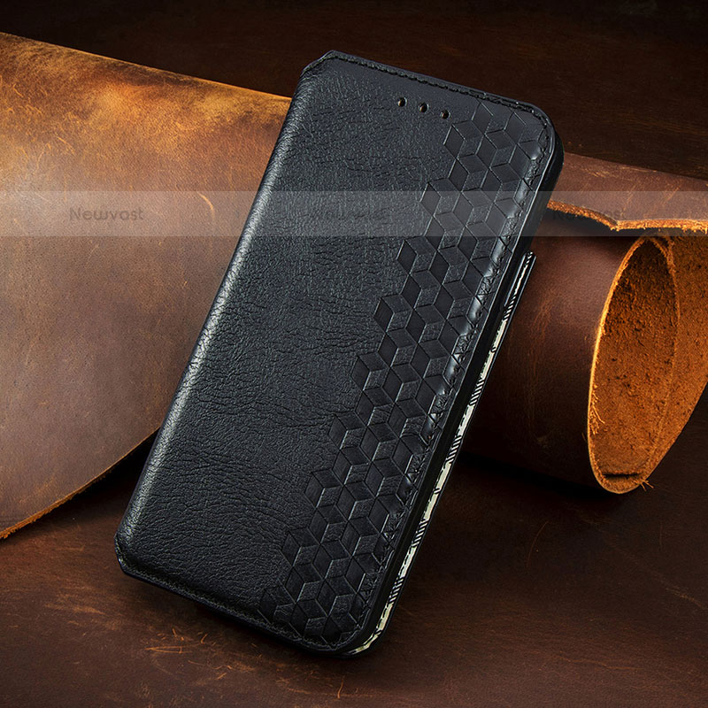 Leather Case Stands Flip Cover Holder S08D for Samsung Galaxy S21 Plus 5G