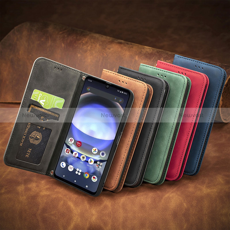 Leather Case Stands Flip Cover Holder S08D for Sharp Aquos R8