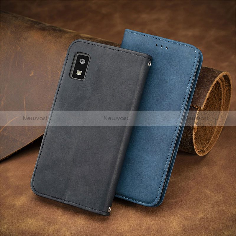 Leather Case Stands Flip Cover Holder S08D for Sharp Aquos wish2