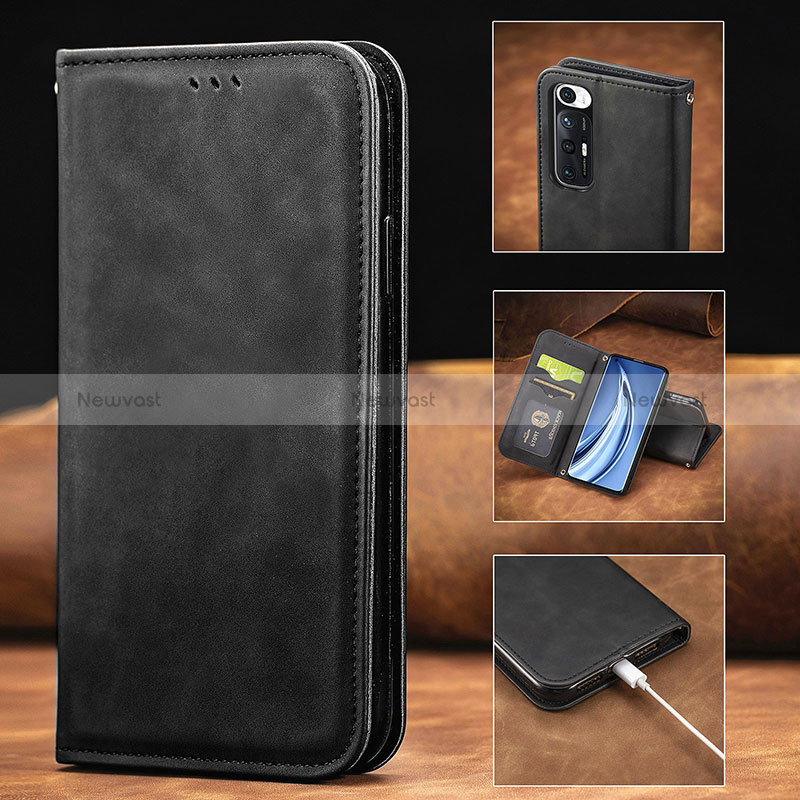 Leather Case Stands Flip Cover Holder S08D for Xiaomi Mi 10S 5G