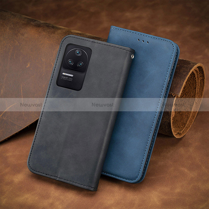 Leather Case Stands Flip Cover Holder S08D for Xiaomi Poco F4 5G