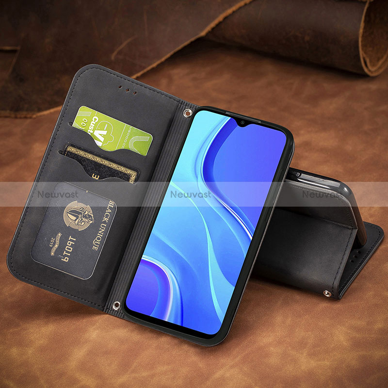 Leather Case Stands Flip Cover Holder S08D for Xiaomi Poco M2