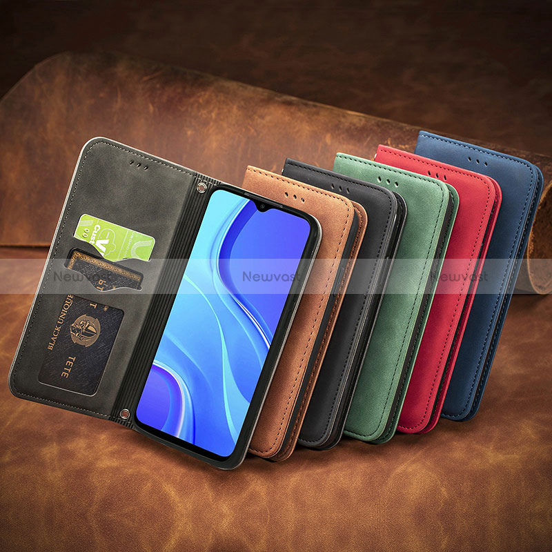 Leather Case Stands Flip Cover Holder S08D for Xiaomi Poco M2