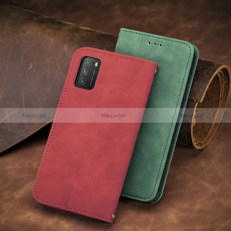 Leather Case Stands Flip Cover Holder S08D for Xiaomi Poco M3