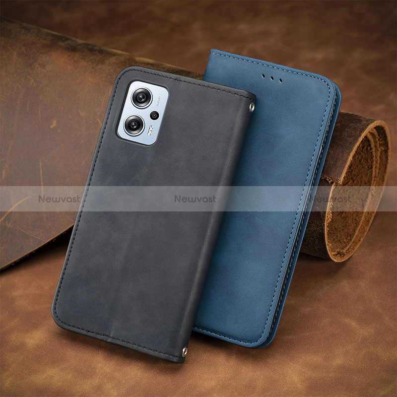 Leather Case Stands Flip Cover Holder S08D for Xiaomi Poco X4 GT 5G