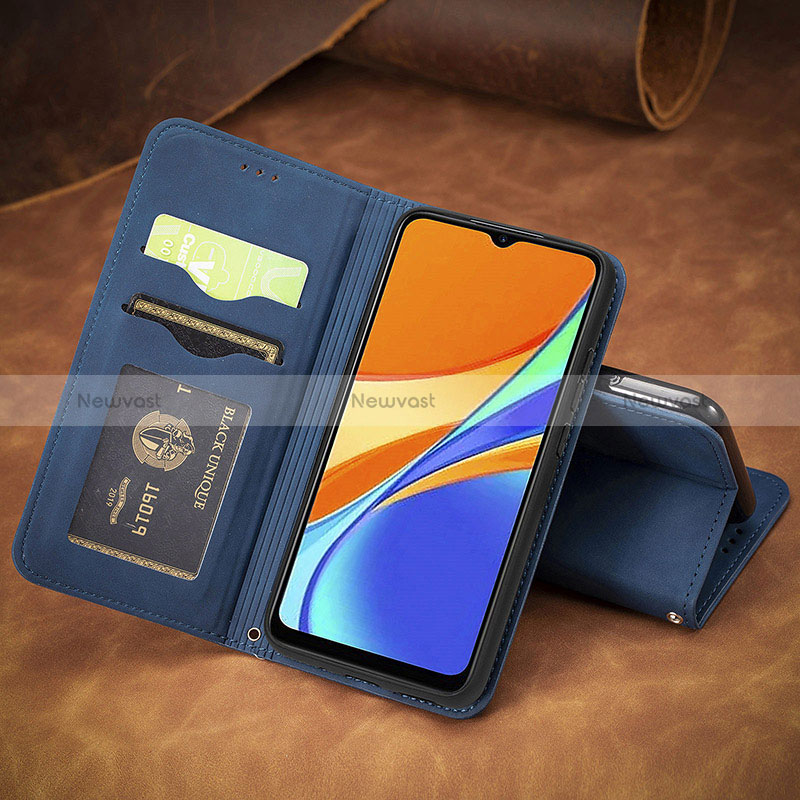 Leather Case Stands Flip Cover Holder S08D for Xiaomi Redmi 9 Activ