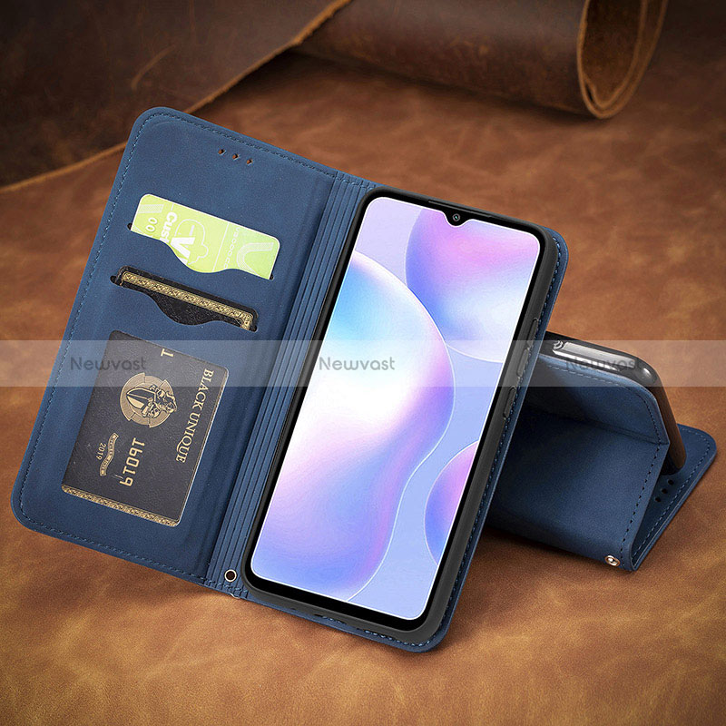 Leather Case Stands Flip Cover Holder S08D for Xiaomi Redmi 9A