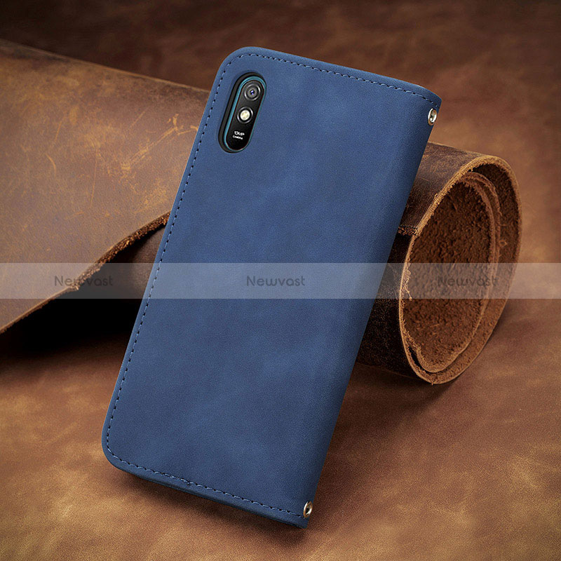 Leather Case Stands Flip Cover Holder S08D for Xiaomi Redmi 9A