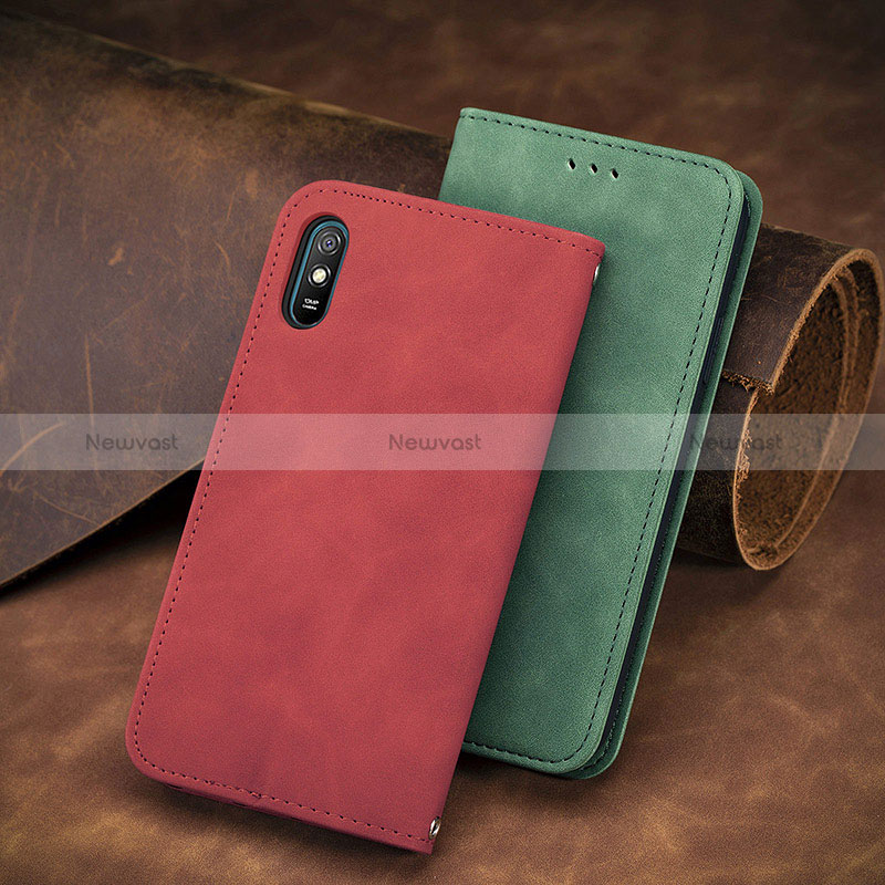 Leather Case Stands Flip Cover Holder S08D for Xiaomi Redmi 9i