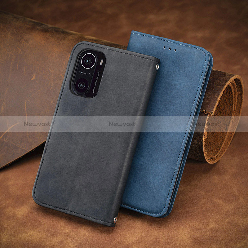 Leather Case Stands Flip Cover Holder S08D for Xiaomi Redmi K40 5G