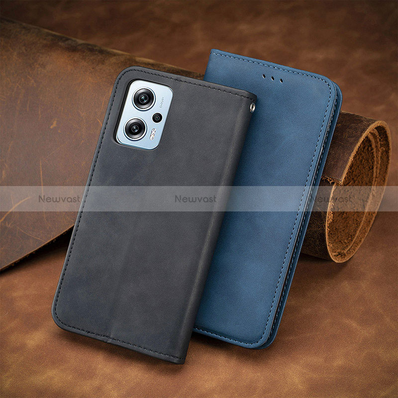 Leather Case Stands Flip Cover Holder S08D for Xiaomi Redmi Note 11T Pro+ Plus 5G