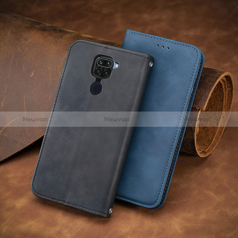 Leather Case Stands Flip Cover Holder S08D for Xiaomi Redmi Note 9