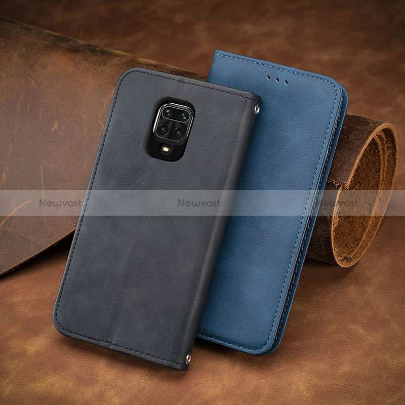 Leather Case Stands Flip Cover Holder S08D for Xiaomi Redmi Note 9S