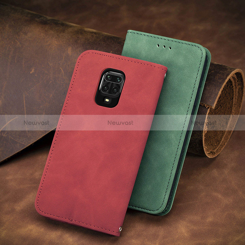 Leather Case Stands Flip Cover Holder S08D for Xiaomi Redmi Note 9S