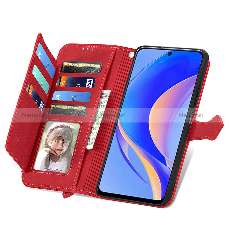 Leather Case Stands Flip Cover Holder S09D for Huawei Enjoy 50 Pro