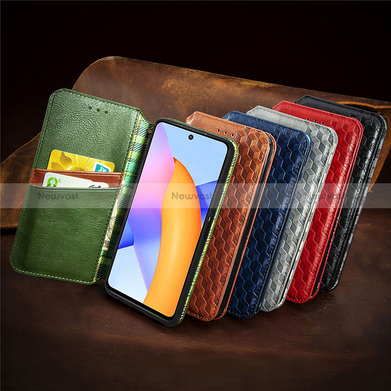 Leather Case Stands Flip Cover Holder S09D for Huawei Honor 10X Lite