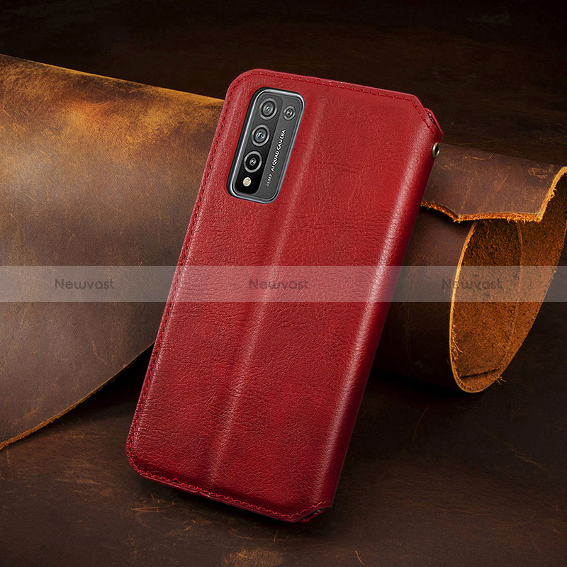 Leather Case Stands Flip Cover Holder S09D for Huawei Honor 10X Lite