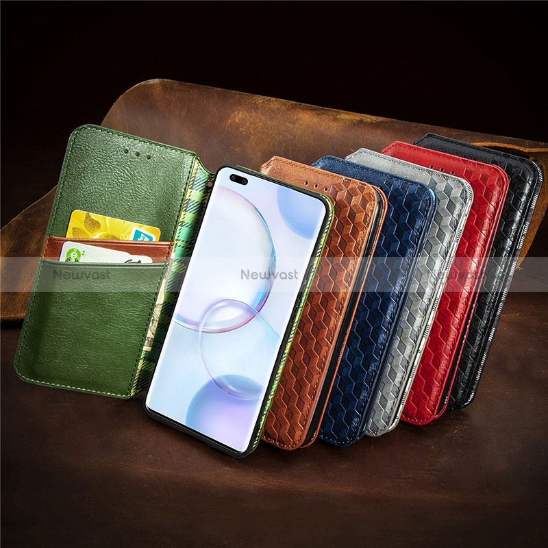 Leather Case Stands Flip Cover Holder S09D for Huawei Honor 50 Pro 5G